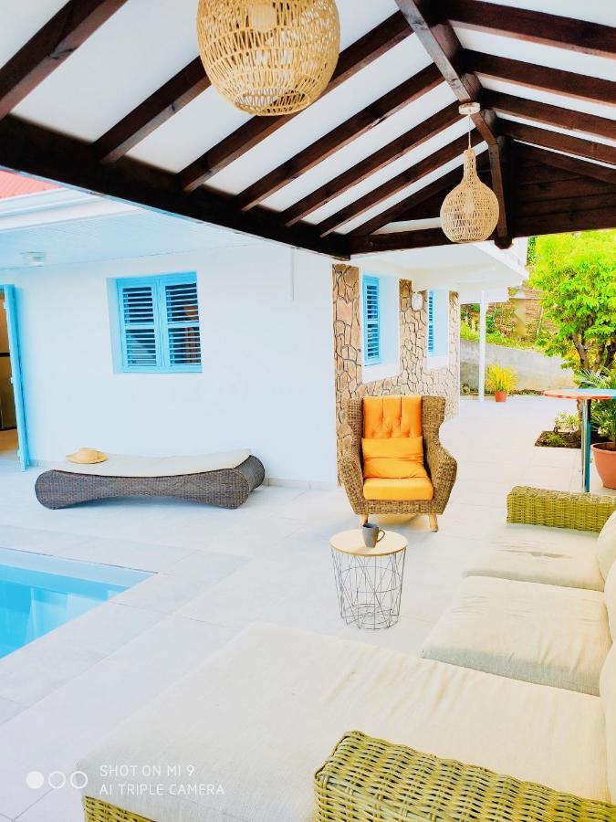 Location Maison Bleue Avec Piscine Privative Au Carbet Martinique Le Carbet Dış mekan fotoğraf