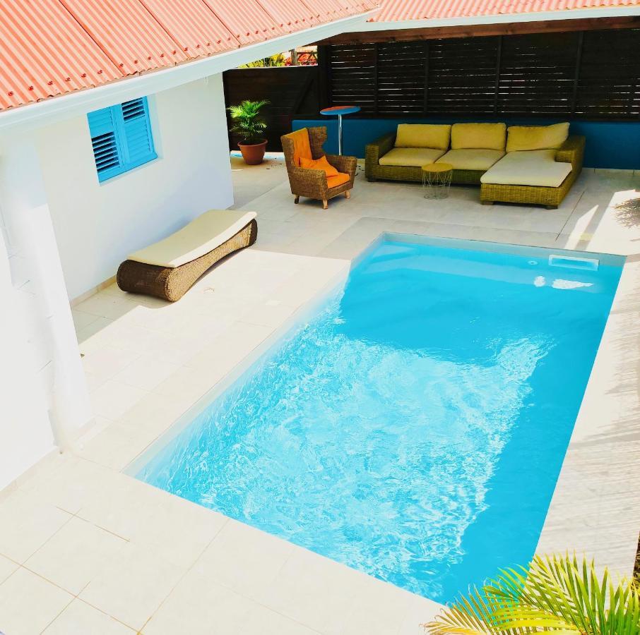 Location Maison Bleue Avec Piscine Privative Au Carbet Martinique Le Carbet Dış mekan fotoğraf